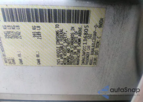 2012 Nissan Altima 2.5 S z USA, uszkodzony, nr VIN 1N4AL2AP2CC136805